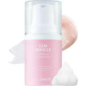 ذا سايم ماسك لؤلؤة جيجو الوردية المعجزة بالفقاعات 50 جم | The Saem Gem Miracle Pink Pearl Bubble Mask 50Gm