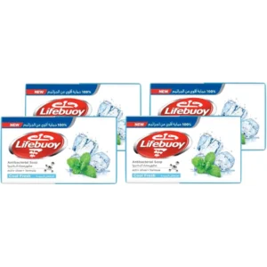 لايفبوي ضد البكتيريا صابون 4إكس75جم كول فريش (10%) (#) | Lifebuoy Anti Bacterial Soap 4x75gm Cool Fresh (10%) (#)