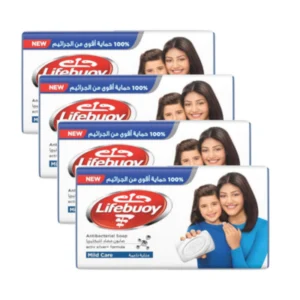 لايفبوي ضد البكتيريا صابون 4إكس165جم ميلد كير (ساف 10إل.إي) (#) | Lifebuoy Anti Bacterial Soap 4x165gm Mild Care (Save 10l.E) (#)
