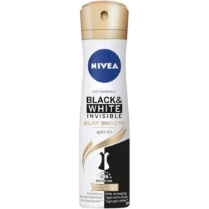 نيفيا مزيل عرق سبراي. إف/دبليو 150مل أسود&أبيض جولد / سيلكي ناعم (25%) (#) | Nivea Deod Spr. F/W 150ml Black&White Gold / Silky Smooth (25%) (#)