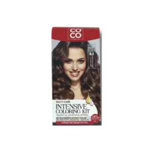 كوكو كوسميتيكس إنتنسيف كولورينج كريم كيت رقم.6.3 داكن جولدن بلوند | Coco Cosmetics Intensive Coloring Cream Kit No.6.3 Dark Golden Blond