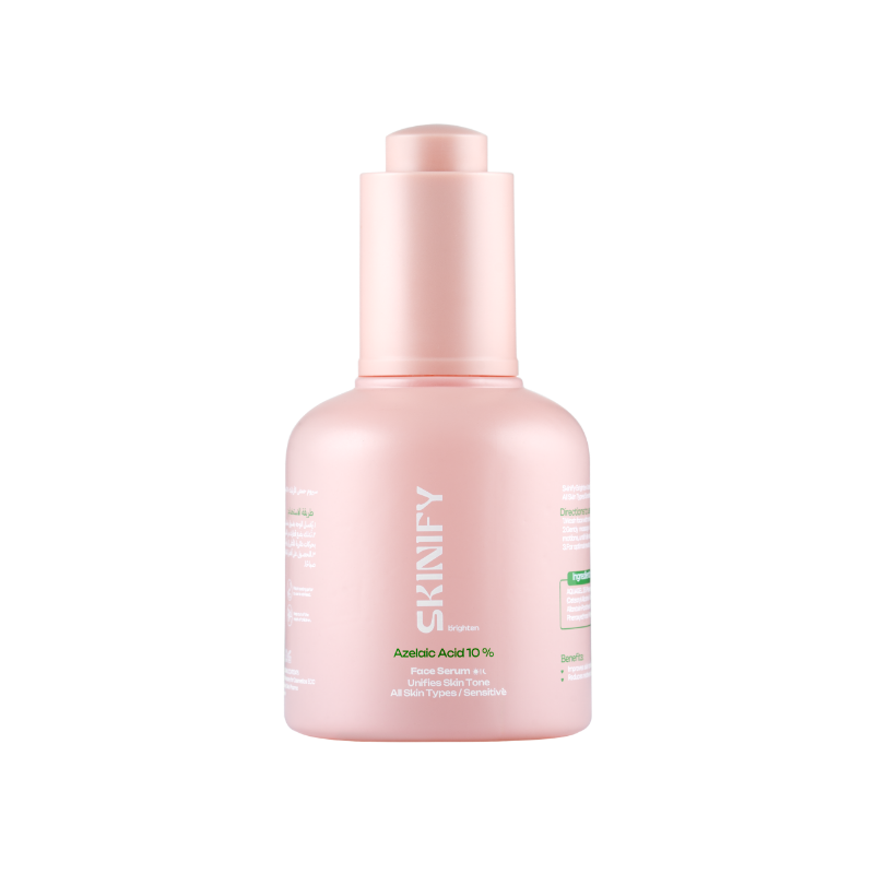سكينيفاي بريجهتين أزيلايك حمض 10% وجه سيرم 50مل أول بشرة/حساسة | Skinify Brighten Azelaic Acid 10% Face Serum 50ml All Skin/Sensitive
