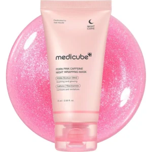ميديكيوب بي دي آر إن وردي كافين نايت أورابينج ماسك 75مل | Medicube Pdrn Pink Caffeine Night Wrapping Mask 75ml