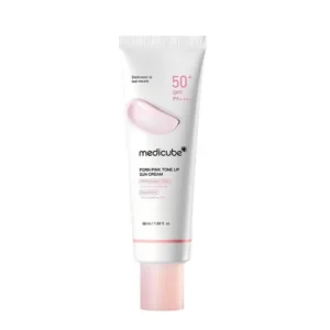 ميديكيوب بي دي آر إن وردي تون أب شمس كريم 50مل معامل حماية50+ با+5 | Medicube Pdrn Pink Tone Up Sun Cream 50ml Spf50+ Pa+5