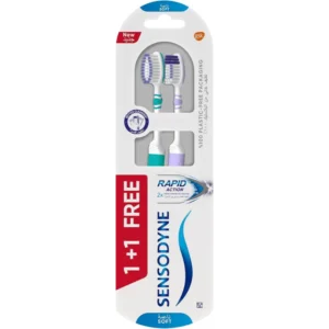 Sensodyne Toothbrush Rapid Action Nitro Soft (1+1) (#) Brush Teeth