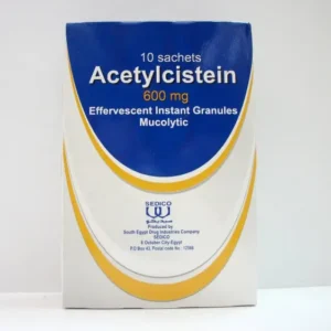 أسيتيل سيستين 600 مجم فوار 10 أكياس | Acetylcysteine 600 Mg Eff 10 Sachets