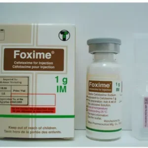 فوكسيم 1 جم آي . إم 1 فيال 5 مل | Foxime 1 Gm I . M 1 Vial 5 Ml