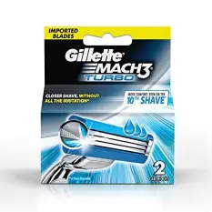 جيليت ماك ثري تربو امواس حلاقة 2 قطعه | Gillette Mac Three Trbw Blades Shaving 2 Piece