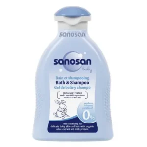 سانوسان بيبي شامبو اند باث بروتين بالزيتون و اللبن 200 مل | Sanosan Baby Bath&Sh. 200Ml Olive&Milk Protein