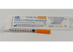 كيه دي إل سرنجة انسولين 100 وحده 1 قطعة | Kyh D Il Syringe Insulin 100 Whdh 1 Piece