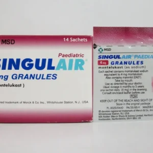 سينجولير 4 مجم (بايد.) 14 أكياس | Singulair 4 Mg (Paed.) 14 Sachets
