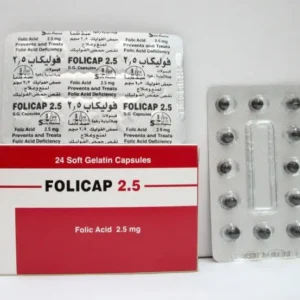 فوليكاب 2.5 مجم 24 كبسولة | Folicap 2.5 Mg 24 Cap