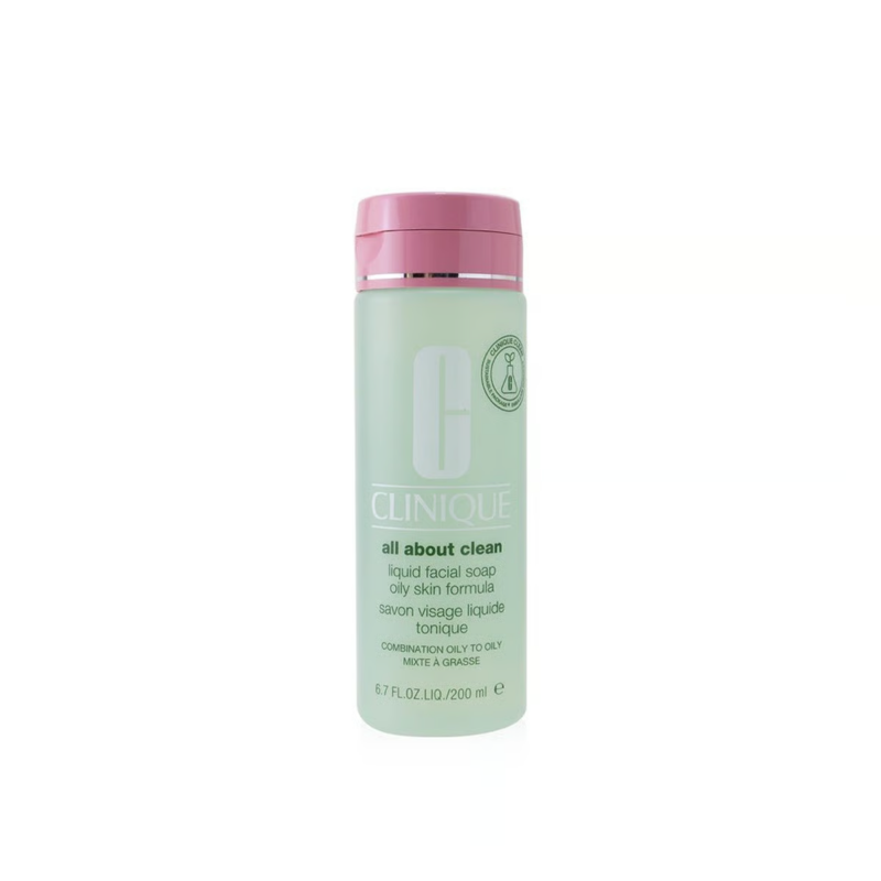 كلينك أول أبوت كلين سائل للوجه صابون 200مل مشط دهنية,دهنية | Clinique All About Clean Liquid Facial Soap 200ml Comb Oily,Oily
