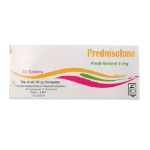بريدنيزولون (سولوبريد) 5 مجم 20 قرص | Prednisolone (Solupred) 5 Mg 20 Tab