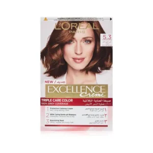 لوريال اكسيلانس صبغة شعر كريم لايت جولدن براون 5.3 | Loreal Excell. H.color Cr. 5.3 Light Golden Brown