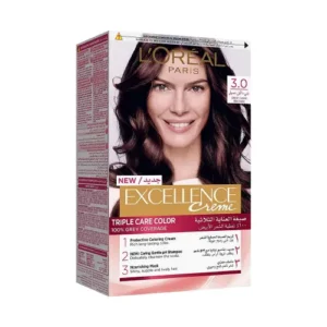 لوريال اكسيلانس صبغة شعر كريم دارك براون 3 | Loreal Excellence Hair Dye Hair Cream Dark Brown 3